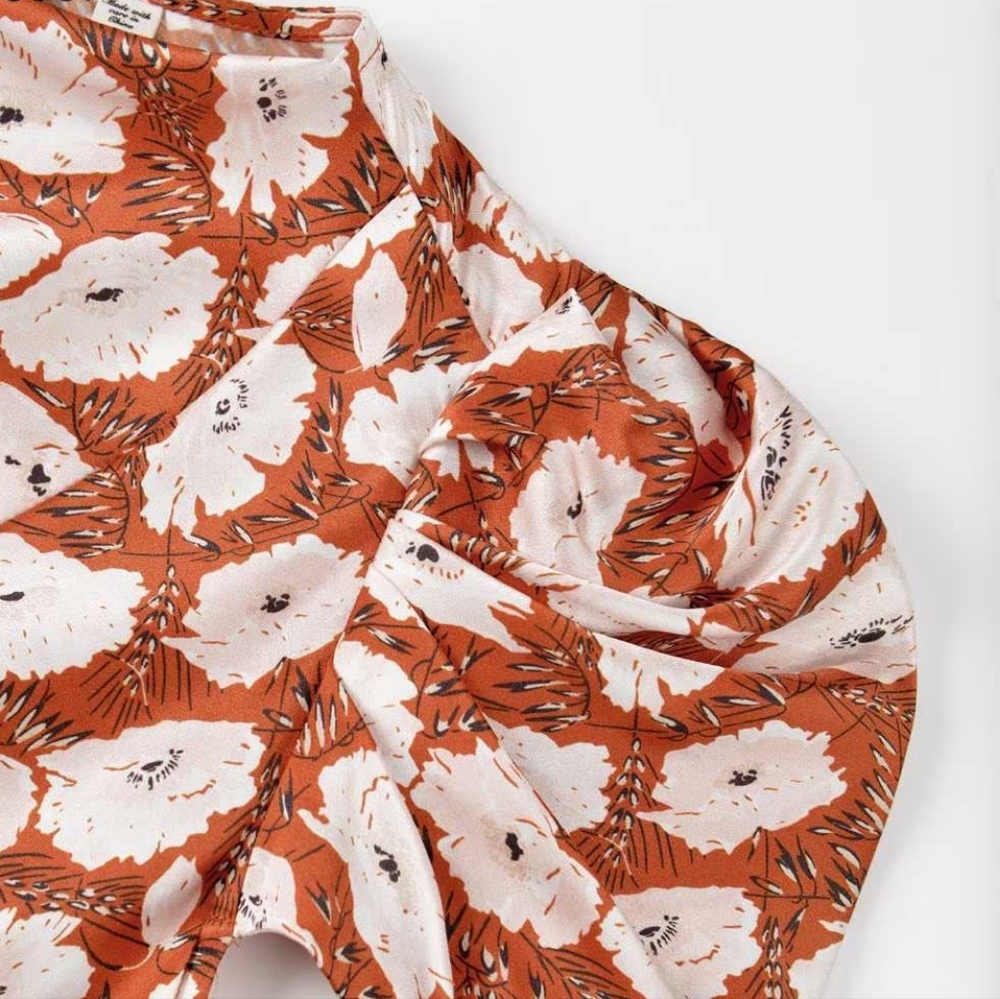 DOEN ALNA DRESS IN ROUGE FLEURS D'ANEMONE - Picture 10 of 13
